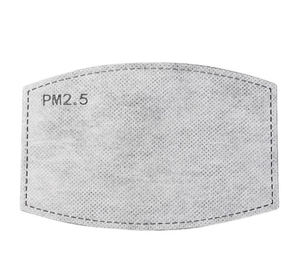 

dhl ship5 5 layer activate carbon filter replacable 10 1 pcs 3-layers non-woven haze facial mask pad pm2.5 face mask