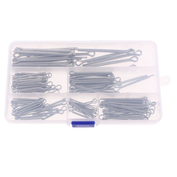 

90pcs stainless steel cotter u pin clip key fastner fitting assortment kit