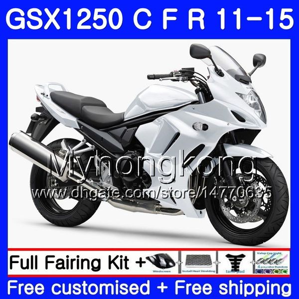 Кузов Для SUZUKI Жемчужно-белый Бандит GSX1250F GSX1250FA GSX1250 C 11 12 13 14 15 310HM.29 GSXF1250 GSX1250C 2011 2012 2013 2014 2015 Обтекатель