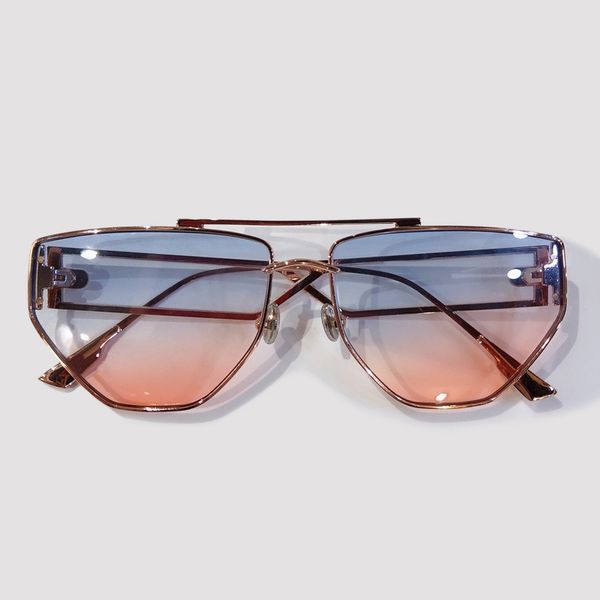 

сплав металла cat eye солнцезащитные очки женщины моды марка зеркало вс очки gafas де золь hombre, White;black