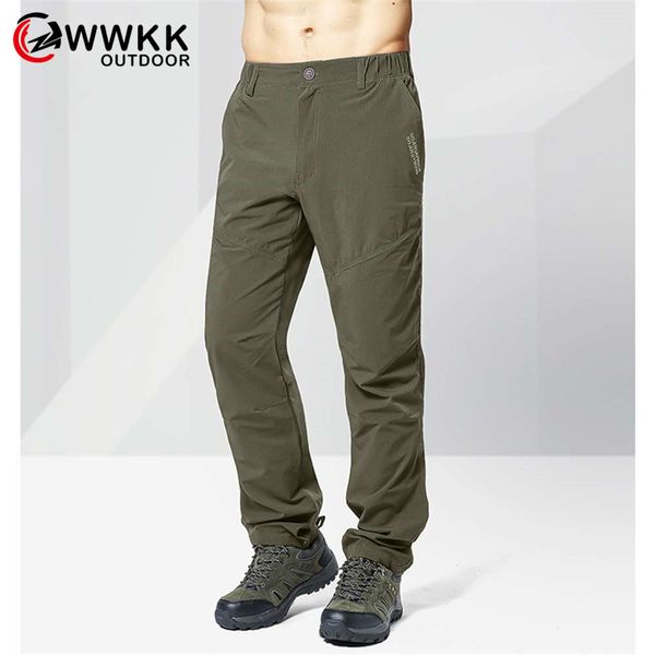 

wwkk men thin refreshing softshell pants fishing camping hiking climbing quick dry breathable pant trekking cargo sport trousers, Black;green