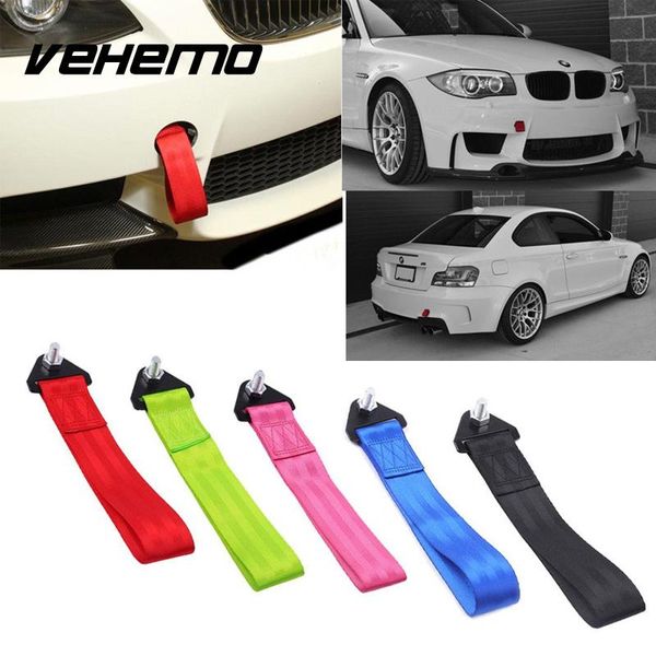 

vehemo universal car trailer belt refires general trailer towing ropes tow hook strap high strength nylon ropes car accessories