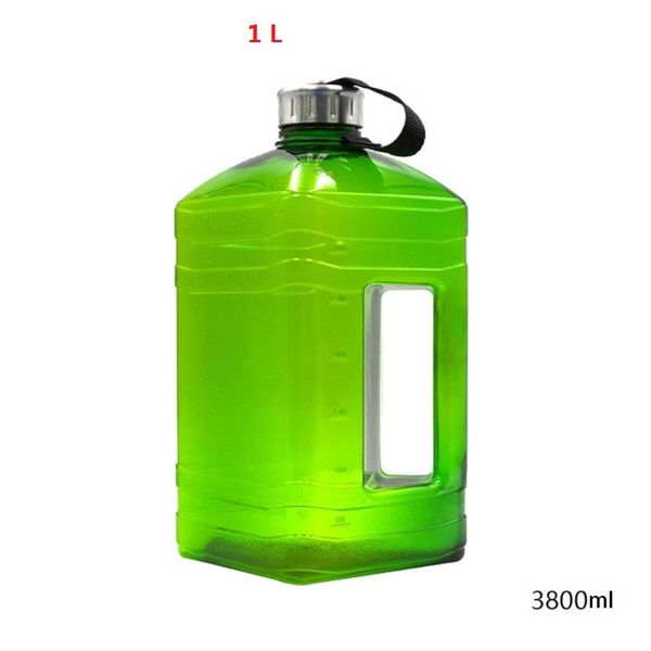 

3.8l ultra large kettle bucket nylon handle anti leakage gym portable workout dumbbell drinking mug with scale outdoor sports bo