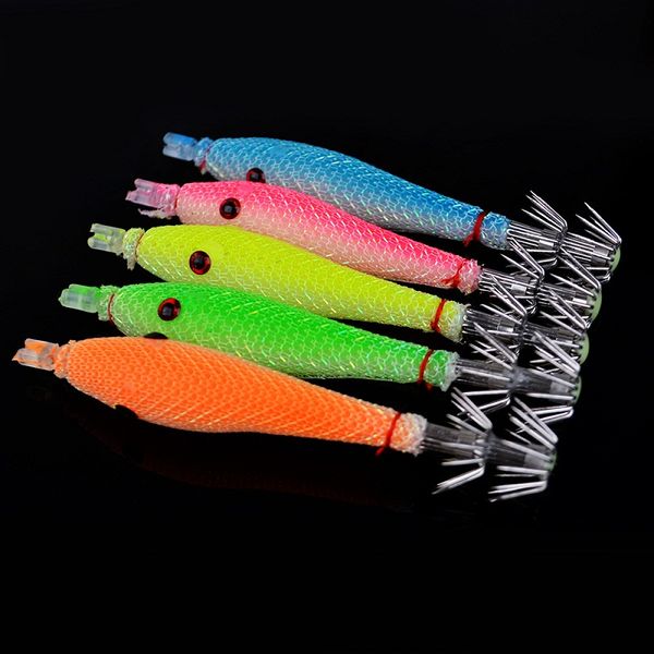 

sea fishing luminous wood shrimp squid hook artificial shrimp wood shrimp ocs hook mx