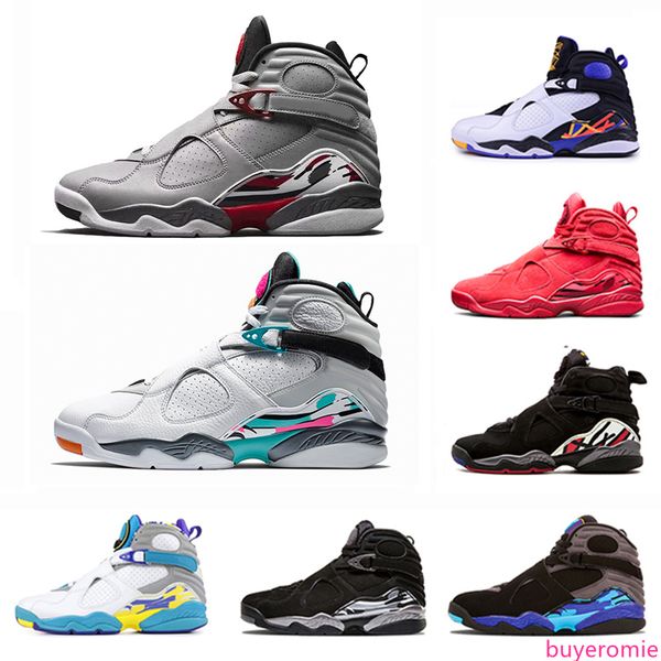 

south beach white aqua raid red 8 vii 8s men basketball shoes valentine's day chrome countdown pack mens outdoor sports sneaker
