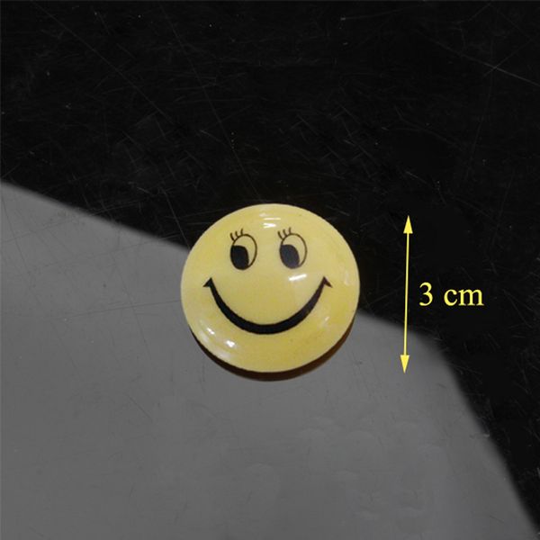 

round cartoon smile face refrigerator sticker fridge magnet toy 6 pcs lad-sale
