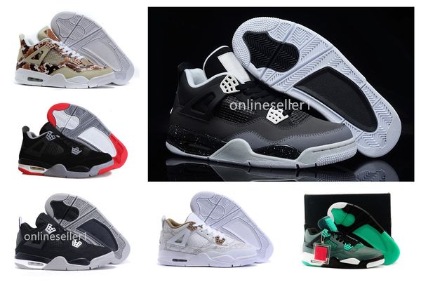 

4s travis raptors white cement black cat basketball shoes alternate motorsport bred lightening 4 4s designer new men sneakers shoes