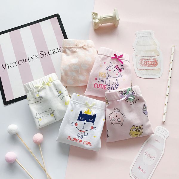 

new style medium-small children girls knicker cute cartoon boxer children's underwear underwear suit kids panties girls, Camo