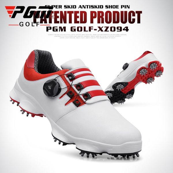 

mens waterproof golf shoes automatic knob breathable golf shoes male comfortable sports sneakers d0472