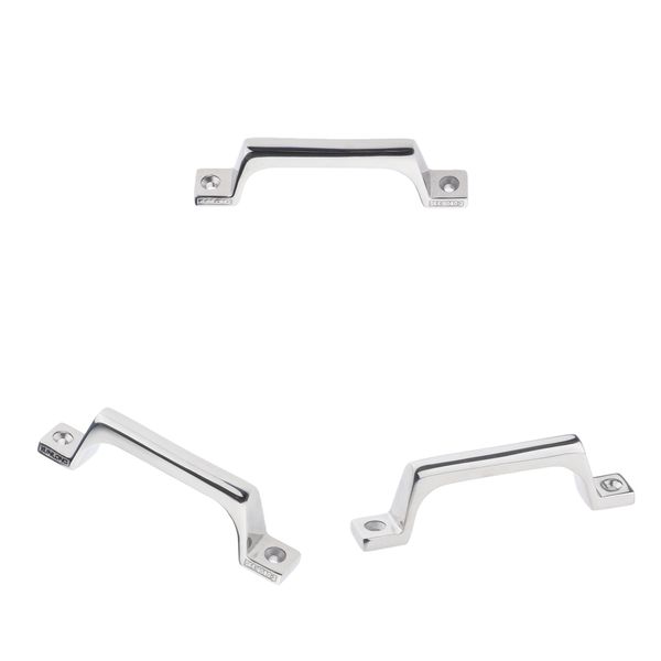

3 pcs marine boat transom door grab rail handle oval safety ss hardware