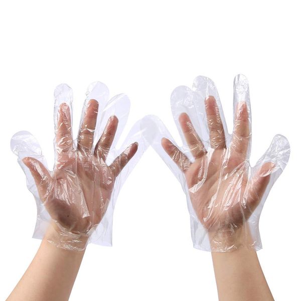 Пластиковые одноразовые перчатки одноразовые пищевые Prep GLOF PE PolyGloves для приготовления пищи для очистки Handling Бытовая для очистки рук Protect