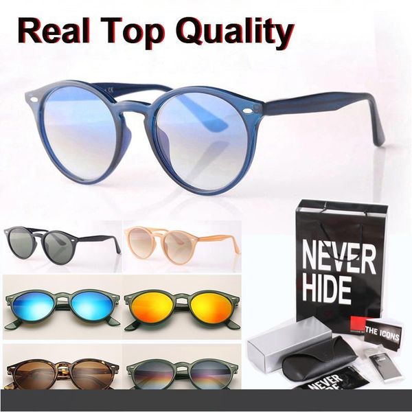 

2180 brand sunglasses for men women metal hinge plank frame glass lens with original box, packages, accessories, everything, White;black