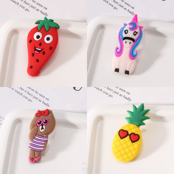 

hair accessories headdress children cartoon hairpin combination set headdress cute fruit and vegetable all-match baby bb clip, Slivery;white