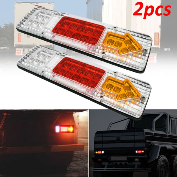 

2pcs 12v 19 led car truck trailer tail slight reverse turn indicator arrow lamp