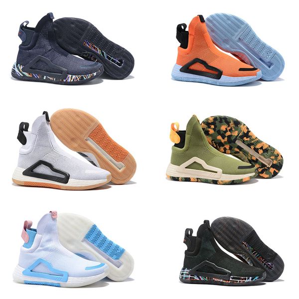 

2019 donovan mitchell shoes for men basketball shoes original black cloud white prime knit n3xt l3v3l zach lavine shoes size 40-46