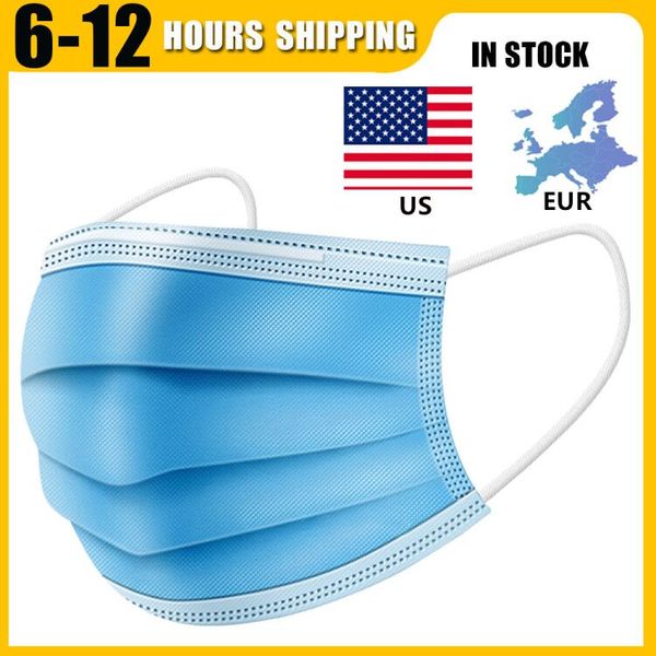 

50 шт. / лот 3-слойная профессия антипылевая Маска рот маска для лица Антипылевые маски фильтр Маскарильи одноразовые маски Уход за расплавленными тканями