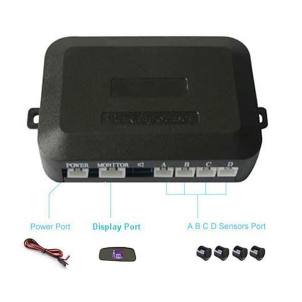 

lq-14 intelligent parking assistance system rearview mirror car parking sensor lcd display vehicle radar
