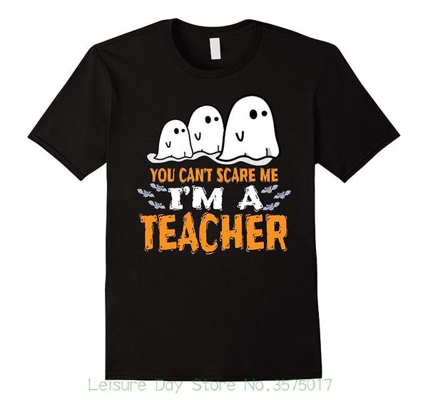 

sleeves boy cotton men t-shirt teacher halloween shirt you can't i'm a teacher, White;black