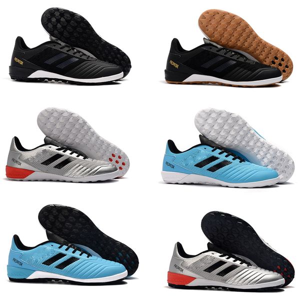 

new 2019 mens soccer shoes predator 19.1 ic tf low ankle aoccer cleats predator 19 accelerator tango football tacos de futbol, Black