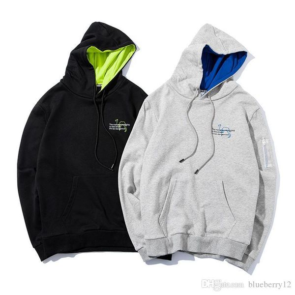 

mens womens hoodie fashion style male hoodies letter printed long sleeve sweatshirt for women m - 3xl, Black