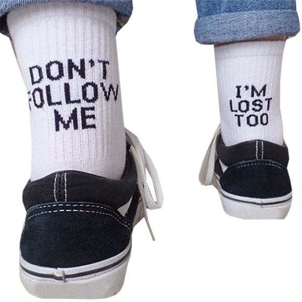 

drop ship men funny socks harajuku humor word printed socks summer creative hip hop street skateboard crew happy sock, Black