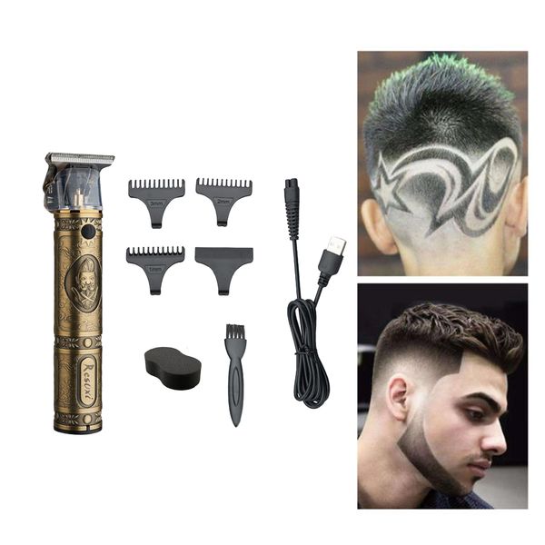 

electric usb trimmer boys men's hair set t outliner rechargeable
