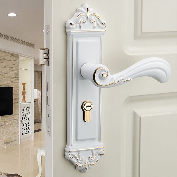 2019 European White Interior Room Door Lock Modern Minimalist Handle Lock Bedroom Door Lock Wooden Door Handle From Jmqj66 26 98 Dhgate Com