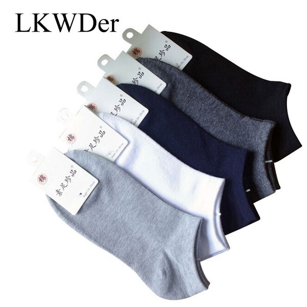 

40pcs=20 pairs/lot spring summer men cotton ankle socks for men's business casual solid color short socks male sock slippers meias, Black