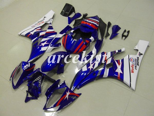 

новый abs литья под давлением для мотоциклов обтекатели kit подходит для yamaha yzf-r6 2006 2007 06 07 r6 пользовательские синий