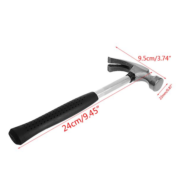 

multifunction steel claw hammer rubber handle emergency escape safety car home 40je