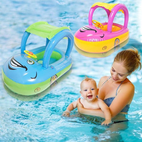 

swimming pool baby float boat ring toddler swim seat car inflatable boat piscinas grandes para familia