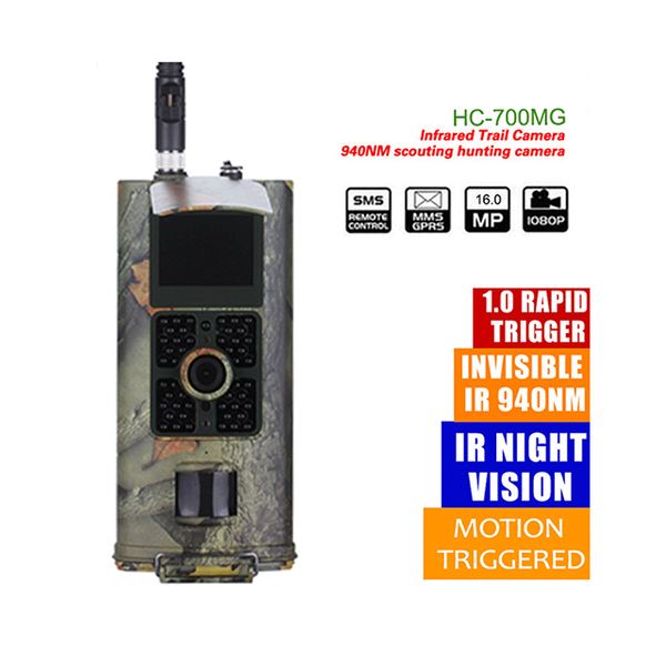 

suntekcam hc700g hunting camera 3g gprs mms smtp sms email 16mp 1080p 120 degrees pir 940nm infrared wildlife trail cameras trap