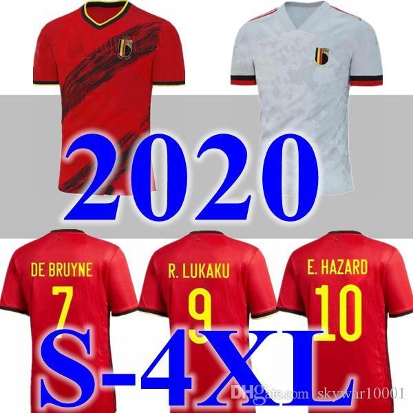 

новый s-4xl 19 20 бельгия футбол джерси 2020 кубок национальная команда дома далеко e. hazard r. лукаку де брюйне компани майо фут футбол ру, Black;yellow