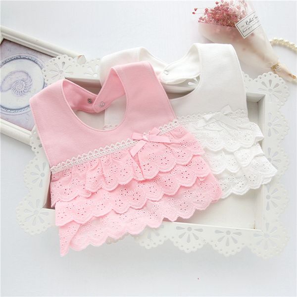 

baby bibs girls cotton newborn princess lace bow bibs cute burp cloth infant saliva towels baby feeding supplies