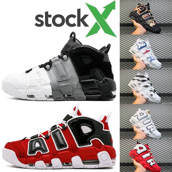 

stockx 96 qs olympic varsity maroon more mens basketball shoes 3m scottie pippen air uptempo chicago trainers sports sneakers eur 36-47, Black