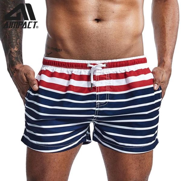 

striped men's swimming board shorts fashion new bathing suits for men swim sport trunks quick dry swimwear hybird shorts am2211