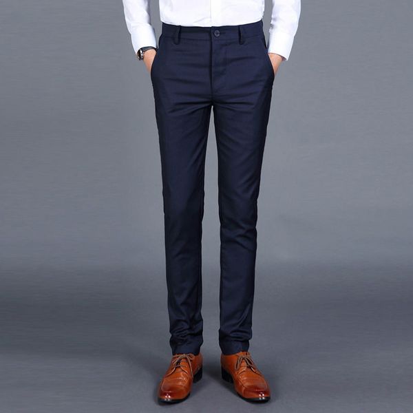 

men's suits & blazers 2021 suit pants leisure business dress casual slim fit trousers no ironing in spring and summer wedding, White;black