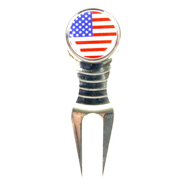 

lightweight pitch repair golf divot tool groove cleaner w/ golf ball marker