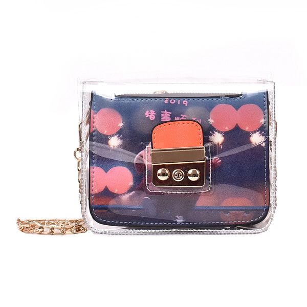 

baobao female spring and summer style women's pvc inclined straddle bag single shoulder camera inclined cake inclined straddle femal so