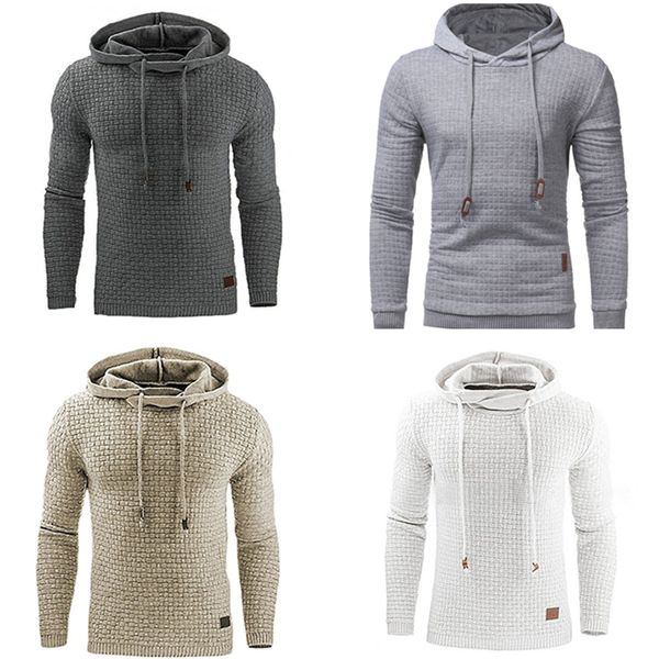 

mens designer long sleeve shirt hoodies knitting sweatshirts pullover solid color casual autumn winter coats jacket men clothing z305, Black