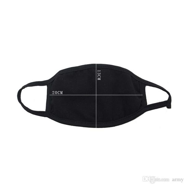

us stock anti-dust cotton mouth face massk man woman cycling wearing black fashion cotton masks good quality