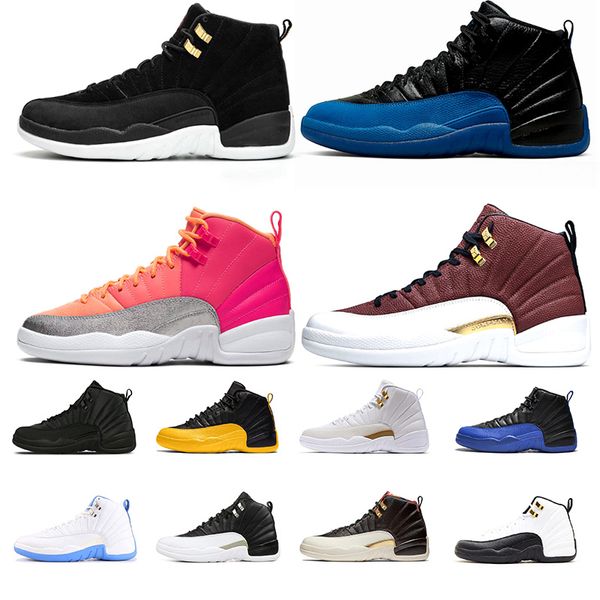 

air retro jordan 12 basketball shoes punch reverse taxi game ball fiba jordans retro 12s mens trainers sports shoe 8-13