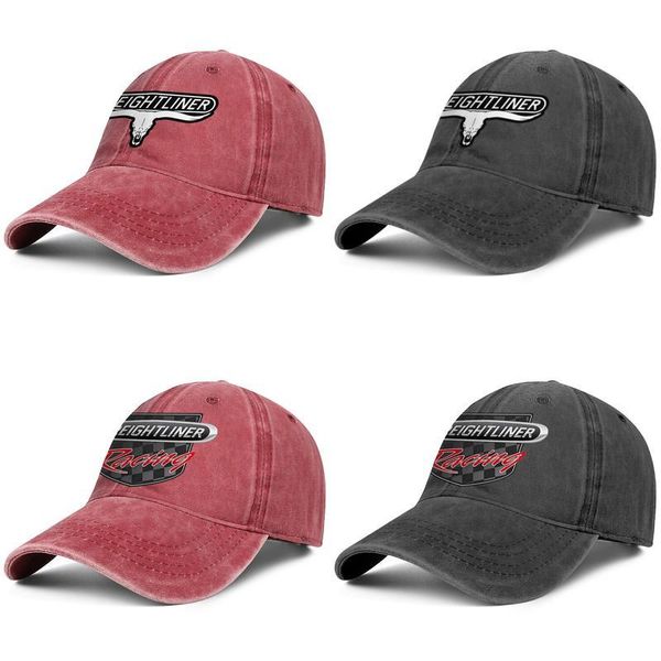 

freightliner trucks fashion baseball cap ball fitted adjustable vintage hat blank denim skull run racing logo 2018 logo, Blue;gray