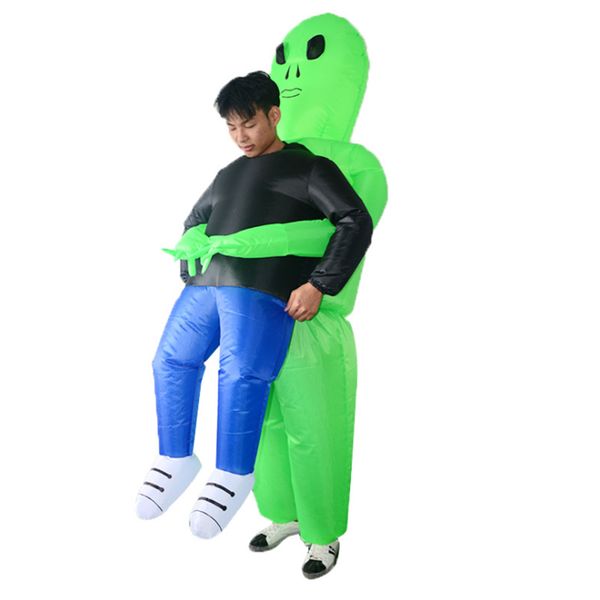 

green ghost inflatable costume suit funny blow up suits party fancy dress dark death catch me horror halloween costumes