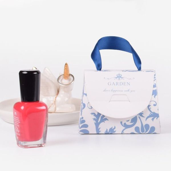

diy 30pcs 8.5x4x6.5cm beautiful and fashion korean small pink girl lipstick box mini retro small gifts folding hand held bags, Pink;blue