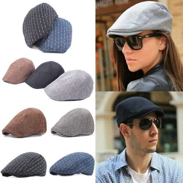 

Газетчик Гэтсби Cap Мужские Ivy Hat Golf лыской Cabbie Берет Hat Driver Теплое