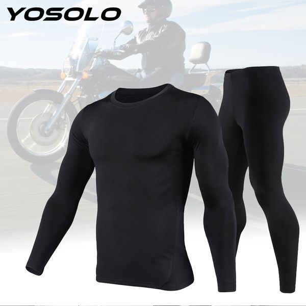 

yosolo лыжная база для мотоциклистов верхняя одежда мужская флисовая подкладка термобелье комплект зимнего теплого костюма long johns bottom