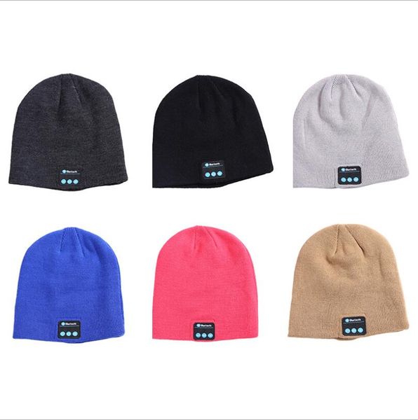 

bluetooth music beanie hat творческий беспроводной смарт крышка гарнитуры динамик микрофон громкой связи музыка knit hat lxl1288, Blue;gray