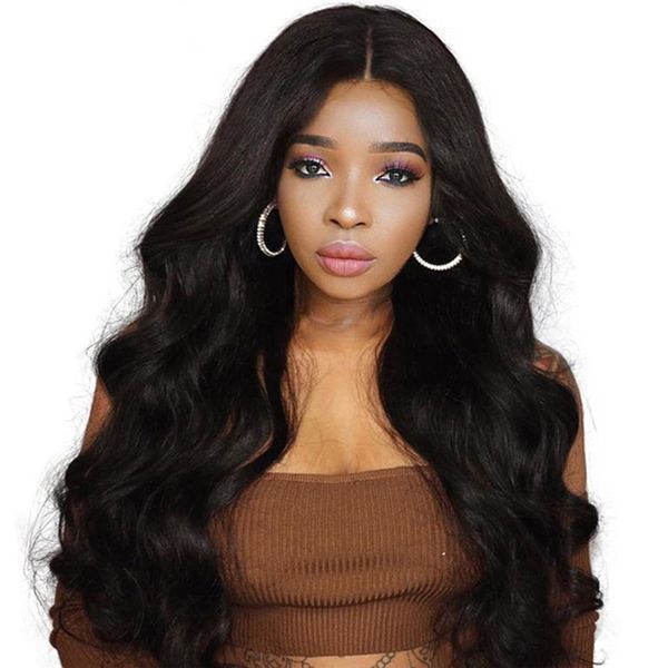 

body wave lace front human hair wigs for black women brazilian human hair wigs pre plucked with baby hair remy full lace wig