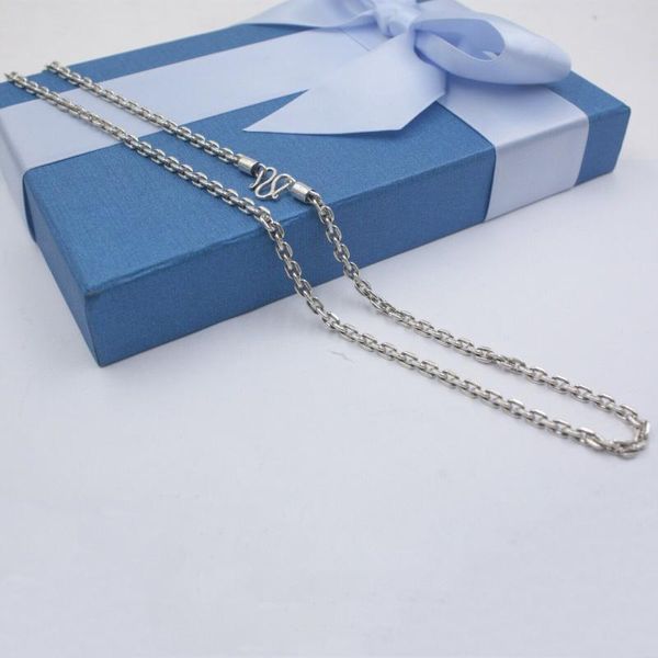 

new pure 925 sterling silver necklace 4mm cable link chain necklace 29 inches
